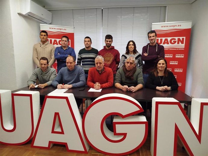 Presentación de la propuesta estratégica sindical de UAGN para 2025, titulada 'Navarra, la marca que quiere UAGN