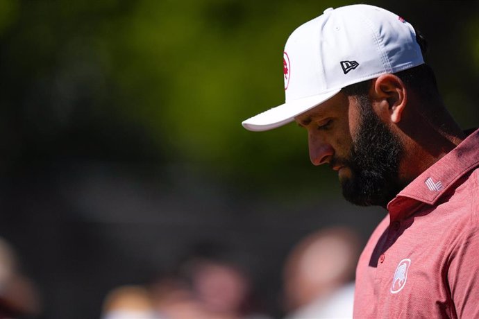 Archivo - El golfista español Jon Rahm durante el ACCIONA Open de España 2024