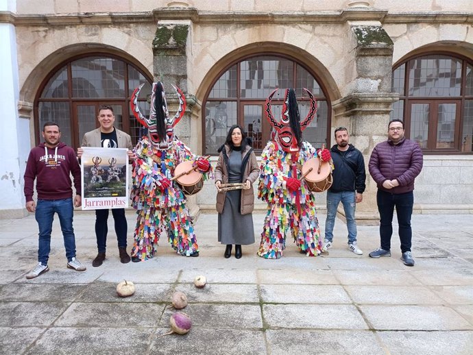 Presentación de la fiesta de Jarramplas que se celebra en Piornal los días 19 y 20 de enero