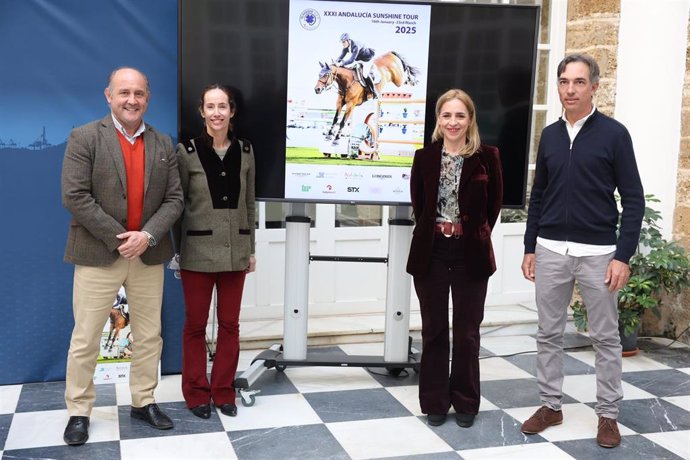 Almudena Martínez en la presentación de la XXXI edición del Circuito Hípico del Sol, Sunshine Tour.