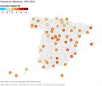 El 2024 fue el tercer año más cálido en España desde 1961, según Eltiempo.es