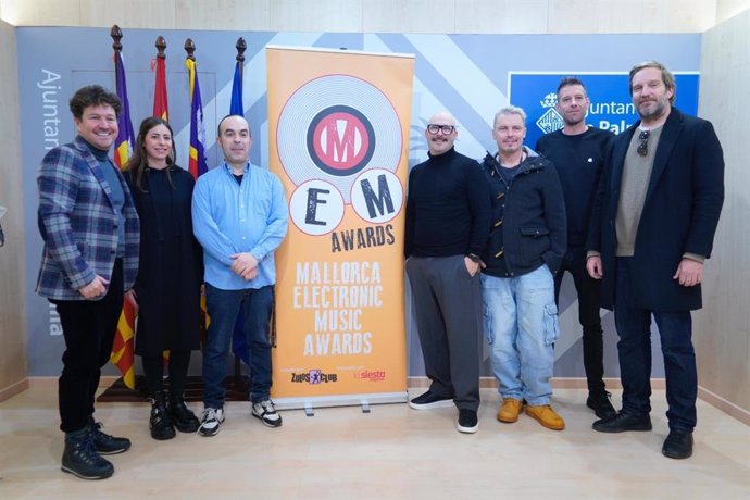 Presentación de la primera edición de los Mallorca Electronic Music Awards en el Ayuntamiento de Palma.