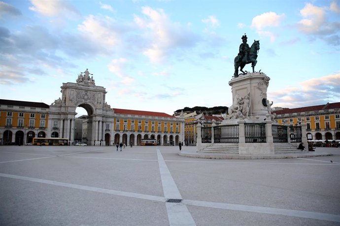 Archivo - La plaza Terreiro do Paço de la capital de Portugal, Lisboa