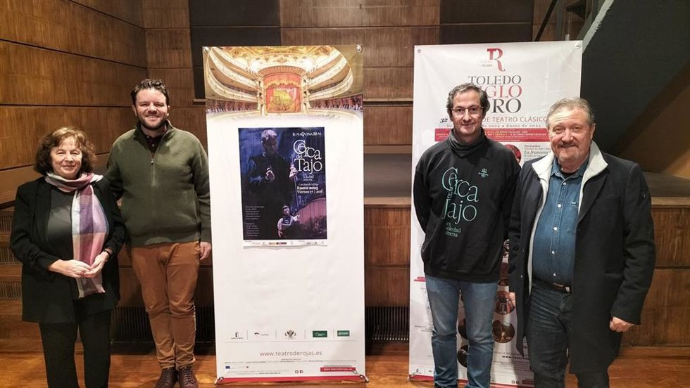 Presentaciónde la obra 'Cerca del Tajo, en soledad amena', en el Teatro de Rojas.