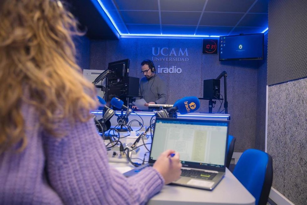 Archivo - Estudios de radio del Campos de la UCAM en Murcia