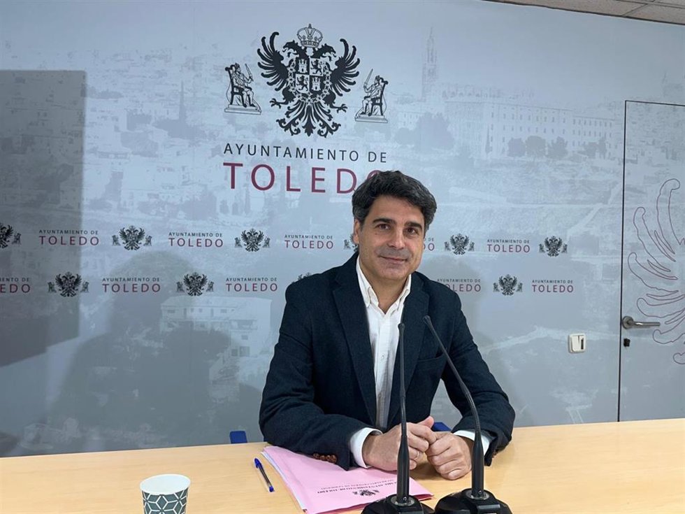 El portavoz del equipo de Gobierno, Juanjo Alcalde, en rueda de prensa.