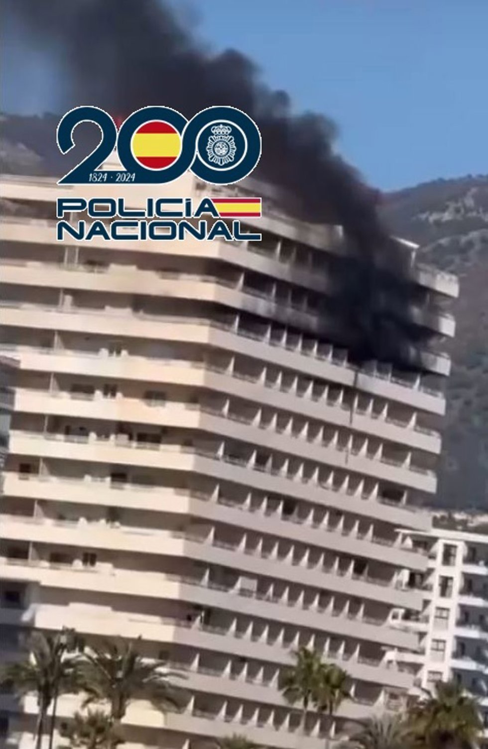 Foto incendio en un hotel de Fuengirola.