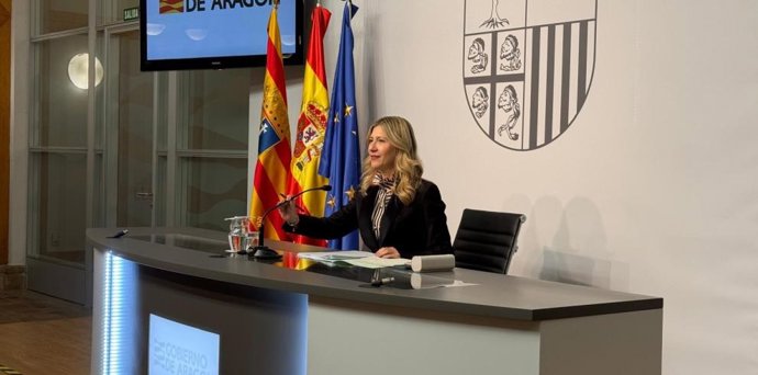 La vicepresidenta del Gobierno de Aragón, Mar Vaquero, da cuenta de los asuntos abordados en Consejo de Gobierno.