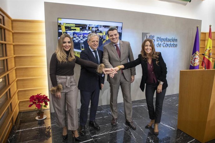 La presentación de Córdoba en la Feria Internacional del Turismo 2025 con Salvador Fuentes, José María Bellido, Narci Ruiz y Marián Aguilar.