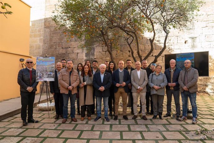 Presentación de la duodécima edición de las Rutas del Almendro en Flor Filabres-Alhamilla en el Patio del Mandarino de la Diputación de Almería.