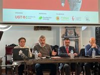 UGT Málaga resalta en una exposición el legado de Nicolás Redondo y su "compromiso y justicia social"