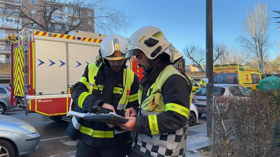 Efectivos de los Bomberos de la Comunidad de Madrid