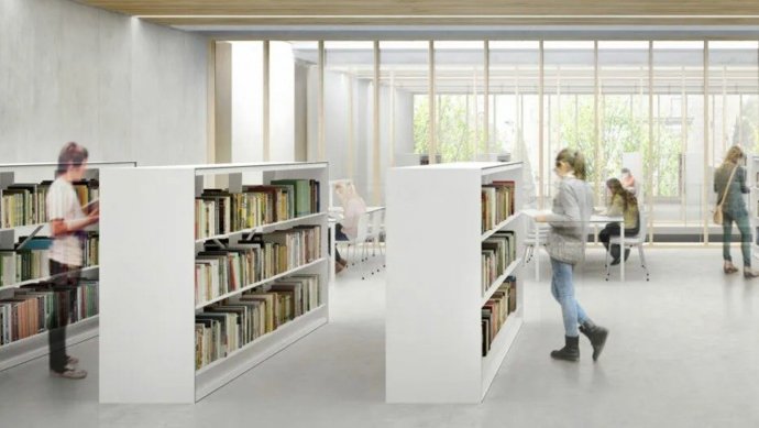 Nueva biblitoeca Sarrià-J-V- Foix que se estrenará el 1 de febrero