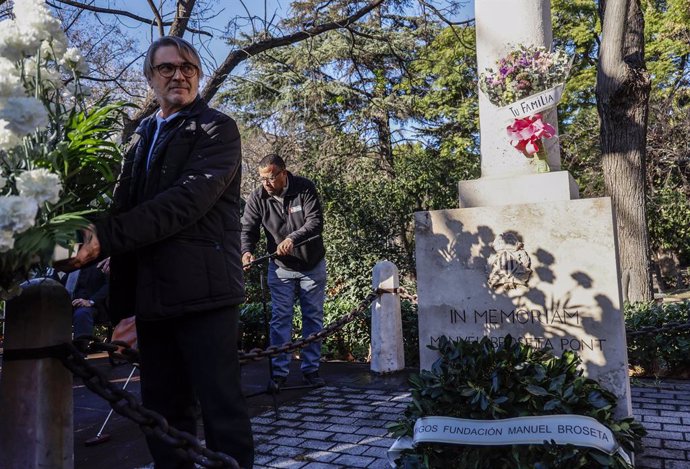 El hijo de Manuel Broseta, Pablo Broseta, durante un acto en memoria del profesor Manuel Broseta, a 15 de enero de 2025, en Valencia, Comunidad Valenciana (España). El acto ha sido organizado con motivo del XXXIII aniversario del asesinato de Manuel Brose