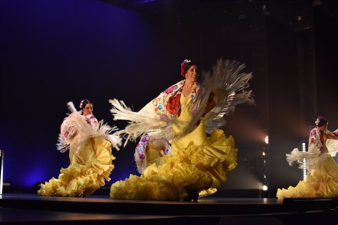 Estreno de 'Tierra Bendita', la nueva producción del Ballet Flamenco de Andalucía en el Teatro Nescafé de las Artes de Santiago de Chile.