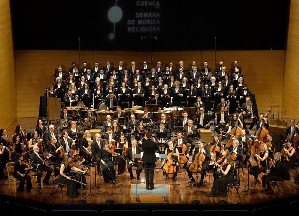 Archivo - Orquesta y Coro de RTVE en la Semana de Música Religiosa de Cuenca.