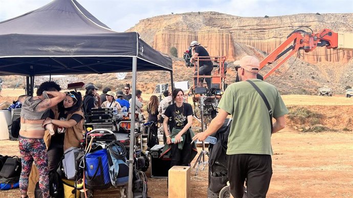 Uno de los rodajes en la provincia de Teruel.