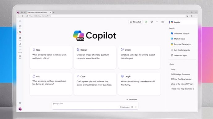 Recurso de Microsoft 365 Copilot Chat