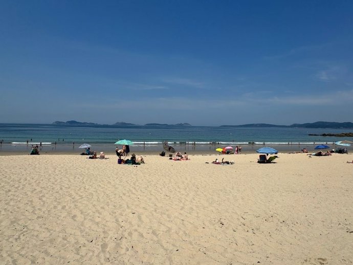 Imagen de la playa de Samil.