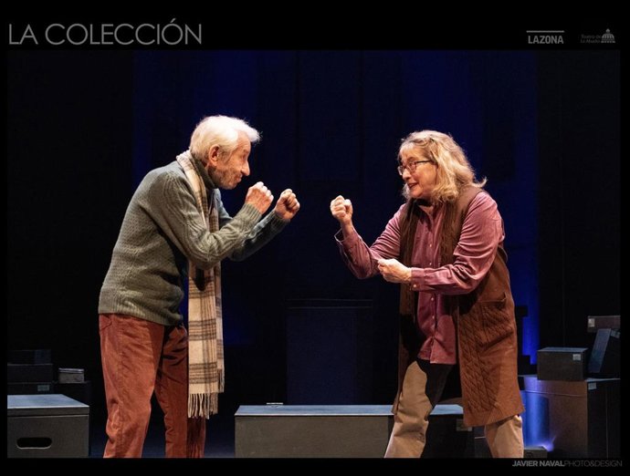 José Sacristán y Ana Marzoa en la representación de 'La colección'