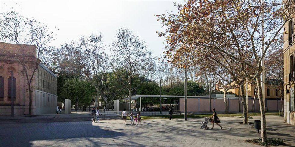 Render de la futura entrada que se abrirá en la calle Wellington y que consistirá en un paseo que atravesará el Zoo y el Parc de la Ciutadella