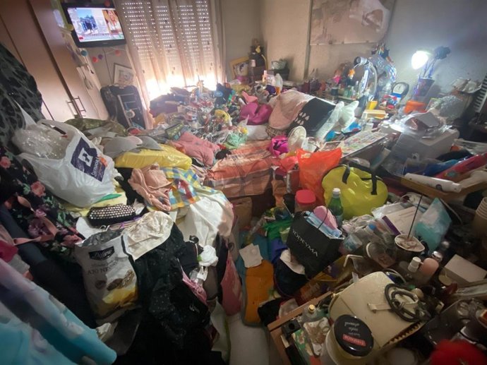 Domicilio de una persona con trastorno por acumulación.