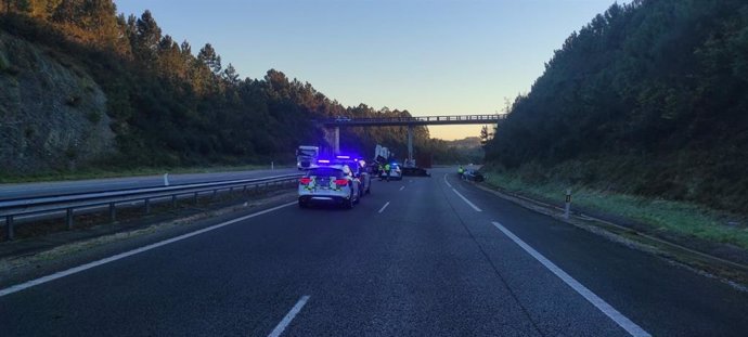 Accidente de tráfico en la A-8, a la altura de Tapia de Casariego.