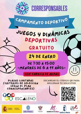 El Ayuntamiento deToledo pone en marcha la cuarta edición del Plan Corresponsables para el día 24 de enero.