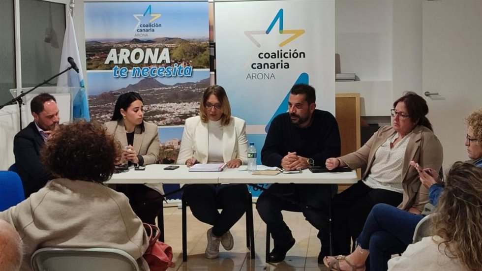 CC en Arona atribuye la ruptura del pacto de gobierno con Más por Arona a una decisión de la alcaldesa
