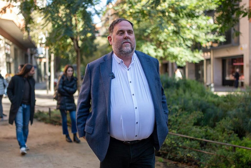 Archivo - El expresidente de ERC y candidato a la Presidencia de ERC, Oriol Junqueras, a su llegada a declarar para liderar ERC, a 13 de diciembre de 2024, en Barcelona, Catalunya (España). Los militantes de ERC deciden mañana 14 de diciembre, en segund