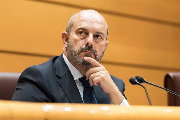 Archivo - El presidente del Senado, Pedro Rollán, durante la sesión plenaria del Senado, a 19 de noviembre de 2024, en Madrid (España).