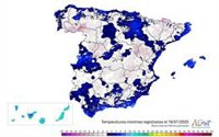 Las heladas continúan este jueves, pero de forma menos intensa, con la mínima más baja en Cuéllar (Segovia) con -8ºC
