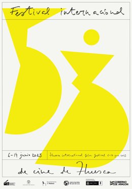 Cartel del 53º Festival Internacional de Cine de Huesca, diseñado por la italiana Silvana Amato