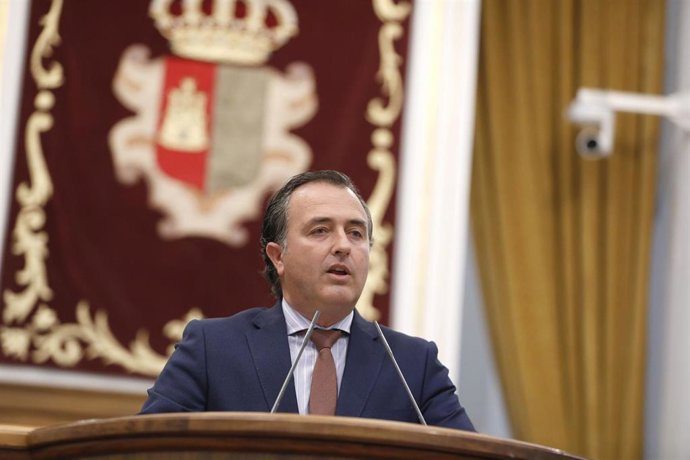 El presidente del Grupo Parlamentario Vox, David Moreno