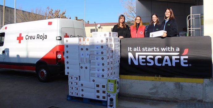 Donació de les 13.000 càpsules de Nescafé