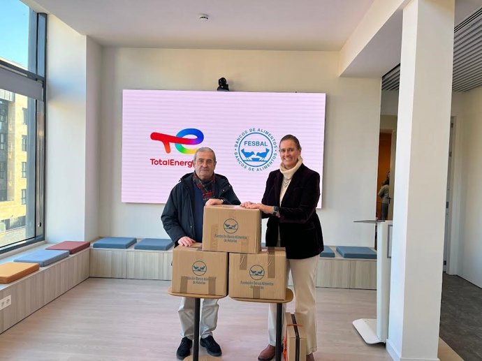 Entrega de productos donados