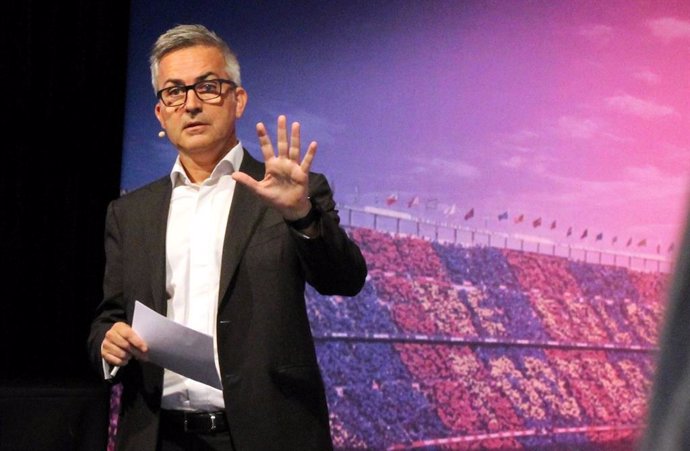 Archivo - L'excandidat a la presidència del FC Barcelona Víctor Font