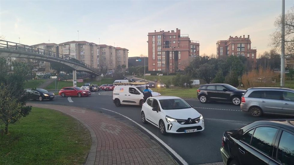 Tráfico en la zona de la S-20 este miécoles tras el atropello mortal