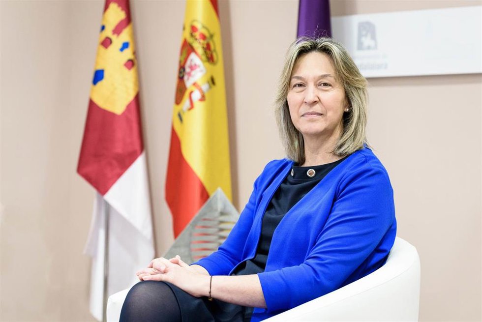 Archivo - La alcaldesa de Guadalajara, Ana Guarinos, en entrevista con Europa Press