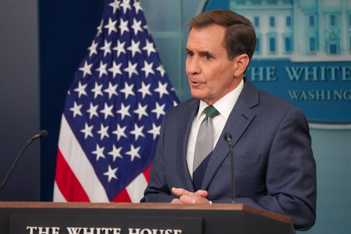 Archivo - December 12, 2024, Washington, District of Columbia, USA National Security Council Spokesman John Kirby briefs the White House Press Corps on drone activity in New Jersey, saying there that no “malicious intent” has been found thus far.