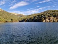 La CHD acomete obras para el vaciado del embalse de El Tejo, en El Espinar (Segovia), sin desabastecer a la población
