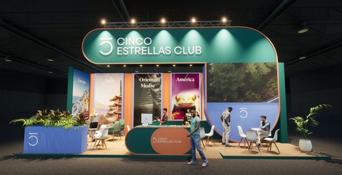 Stand de Cinco Estrellas Club.