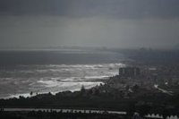 El temporal deja precipitaciones generalizadas en el litoral sur de Castellón y norte de Valencia y granizo en la Safor