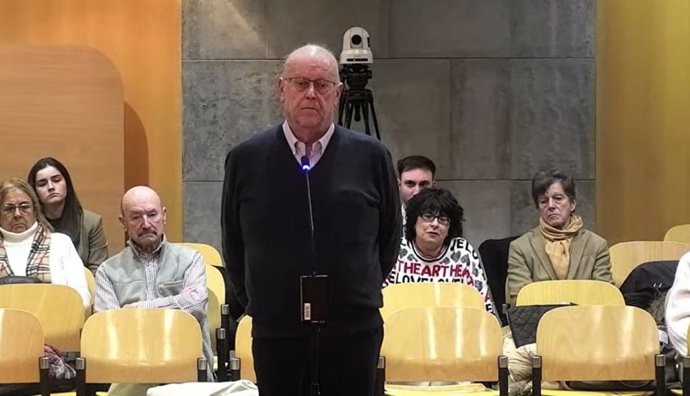 El exsenador de Foro, Pelayo Roces, durante el juicio contra Francisco Álvarez-Cascos por supuesta apropiación indebida.