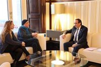 La ANC se reúne con Rull en el Parlament para presentarle su hoja de ruta