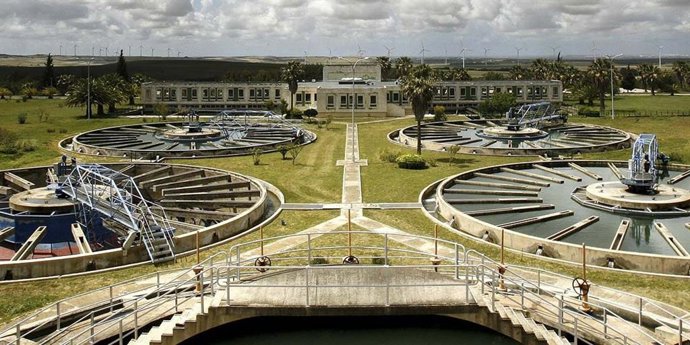Planta del Consorcio de Aguas de la Zona Gaditana en una imagen de archivo. 