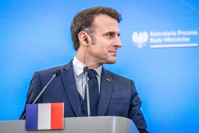 Archivo - El presidente de Francia, Emmanuel Macron