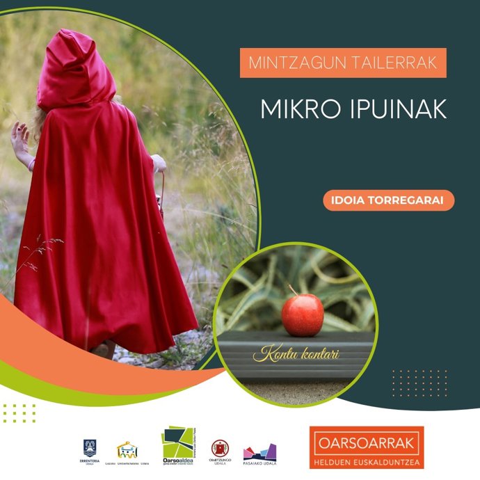 Mikroipuinak sortzen ikasteko tailerrak egingo dira Oarsoaldeko sei euskaltegitan