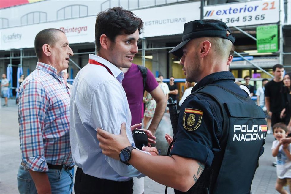 Archivo - Vito Quiles en una imagen de archivo en una movilización ciudadana en Madrid 