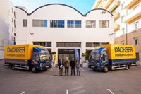 Dachser incorpora a su flota en Madrid cinco nuevos camiones eléctricos de JAC Motors Iberia